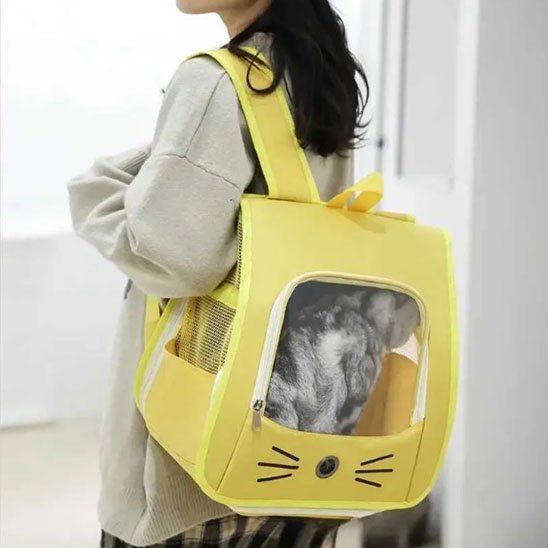 Sac a dos Chat jaune