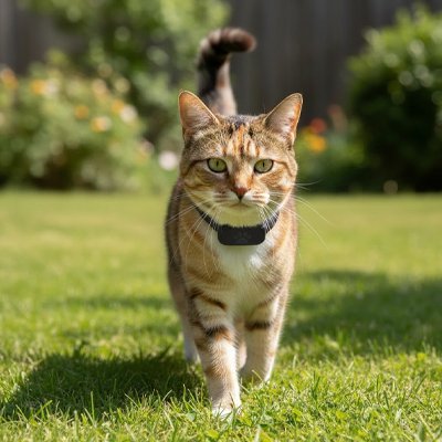 Collier pour chat GPS noir