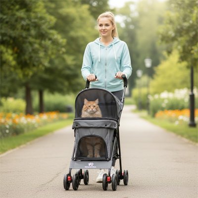 Poussette pour chat​ 