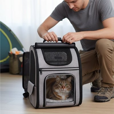Sac de transport pour chat